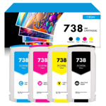 דיו מקורי HP צהוב 738 לפלוטר 130ml T850 / T950