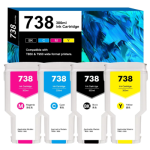 דיו מקורי HP צהוב 738 לפלוטר 300ml T850 / T950